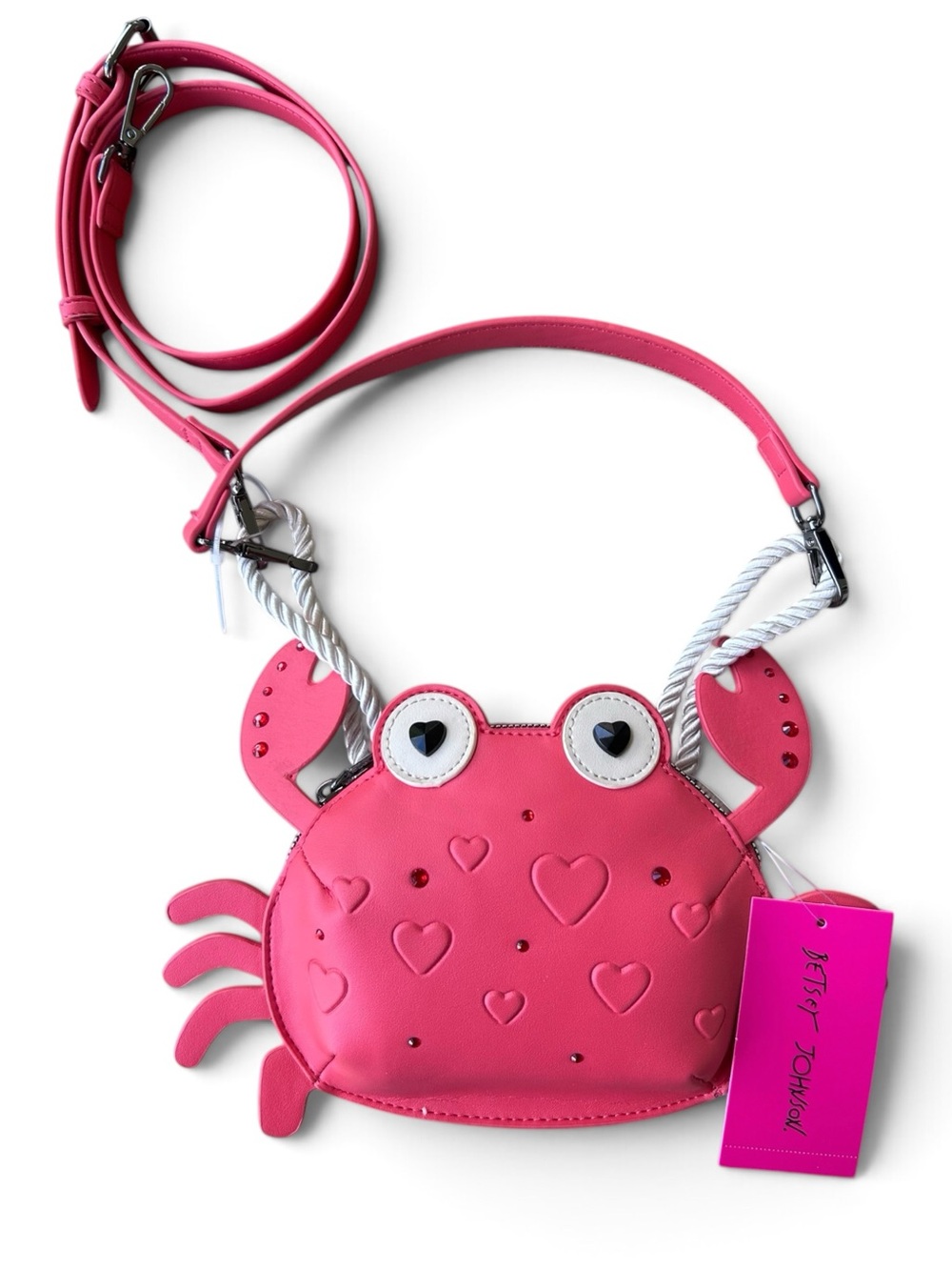 Betsey Johnson "Pinch Me" / "Crabby" Kitsch
Crossbody Bag.